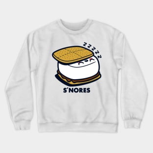 S'nores Cute Funny Kawaii Smores Snoring Sleeping Crewneck Sweatshirt